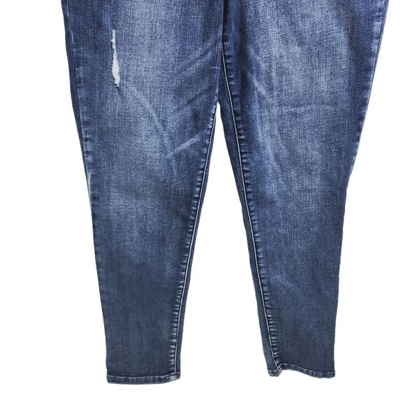 Democracy Jeans Indigo Destruction "Ab"solution Ankle‎ Skimmer Women's Size 10 - Picture 8 of 9